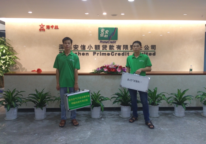 除甲醛案例-安信小额贷款